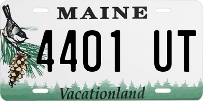 ME license plate 4401UT