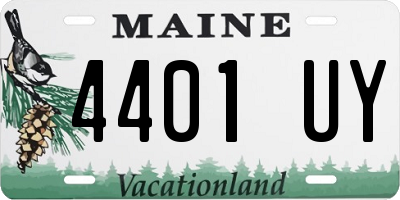 ME license plate 4401UY