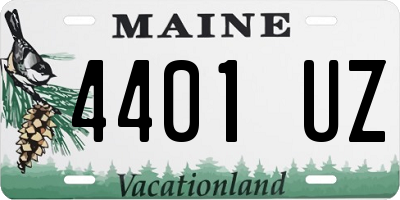 ME license plate 4401UZ
