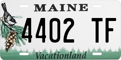 ME license plate 4402TF