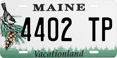 ME license plate 4402TP