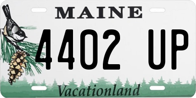 ME license plate 4402UP