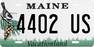 ME license plate 4402US