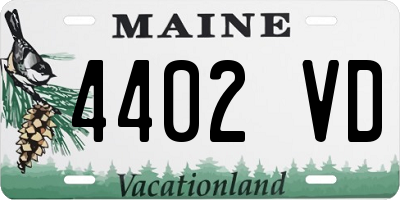 ME license plate 4402VD