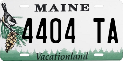 ME license plate 4404TA