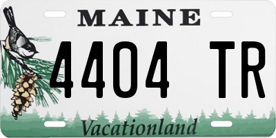 ME license plate 4404TR