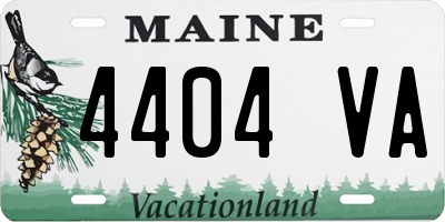 ME license plate 4404VA