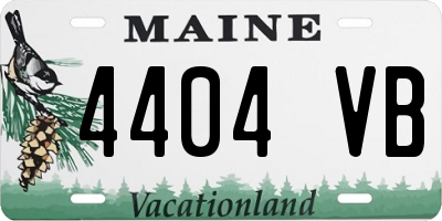 ME license plate 4404VB