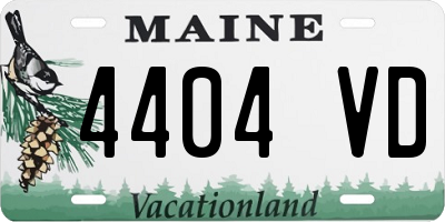 ME license plate 4404VD