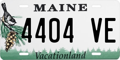 ME license plate 4404VE