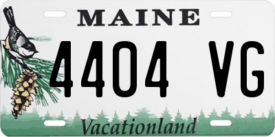 ME license plate 4404VG