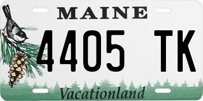 ME license plate 4405TK