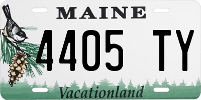 ME license plate 4405TY