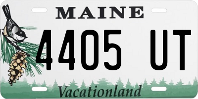 ME license plate 4405UT