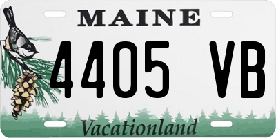 ME license plate 4405VB