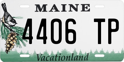 ME license plate 4406TP