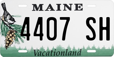 ME license plate 4407SH