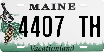 ME license plate 4407TH