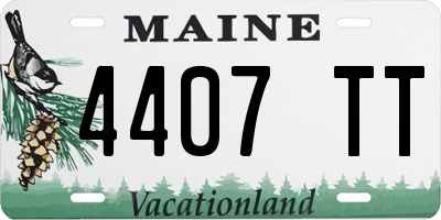 ME license plate 4407TT