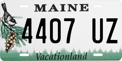 ME license plate 4407UZ