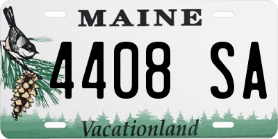 ME license plate 4408SA