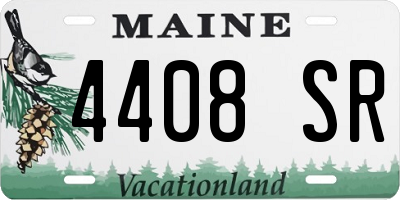 ME license plate 4408SR