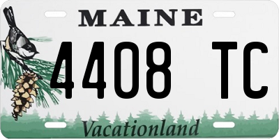 ME license plate 4408TC