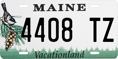 ME license plate 4408TZ