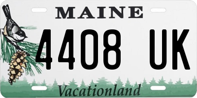 ME license plate 4408UK