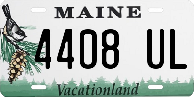 ME license plate 4408UL