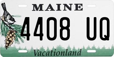 ME license plate 4408UQ