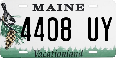 ME license plate 4408UY