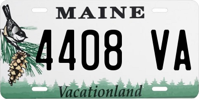 ME license plate 4408VA