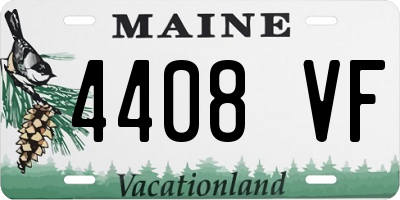 ME license plate 4408VF