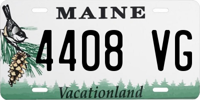 ME license plate 4408VG