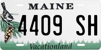 ME license plate 4409SH