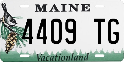 ME license plate 4409TG