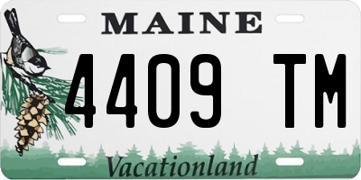 ME license plate 4409TM