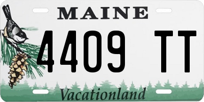 ME license plate 4409TT
