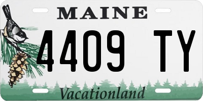ME license plate 4409TY