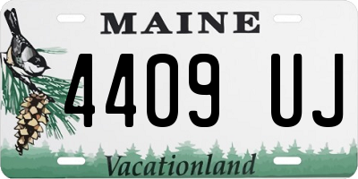 ME license plate 4409UJ