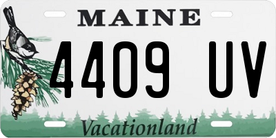 ME license plate 4409UV