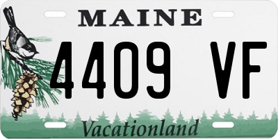 ME license plate 4409VF