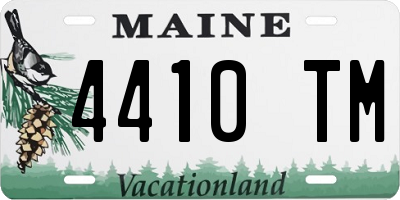 ME license plate 4410TM