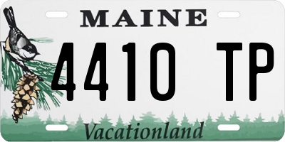 ME license plate 4410TP