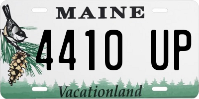 ME license plate 4410UP