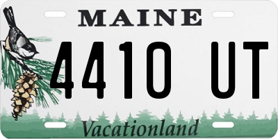 ME license plate 4410UT