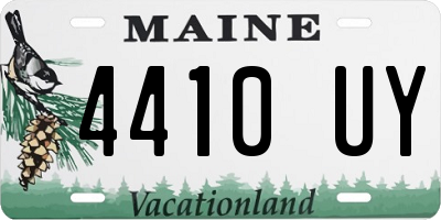 ME license plate 4410UY