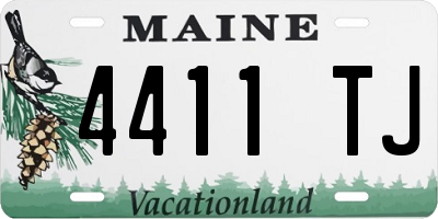 ME license plate 4411TJ