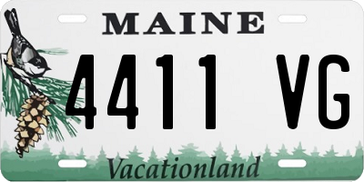 ME license plate 4411VG